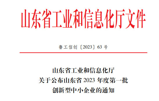 喜讯！恭喜山东鑫成源服装有限公司荣获山东省2023年度第一批创新型中小企业